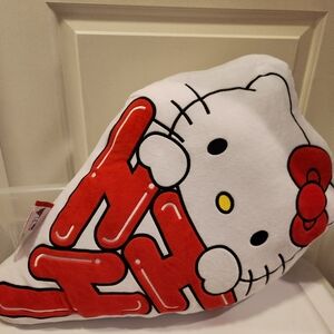 Hello Kitty Red and White Hypland Plush Pillow NWT